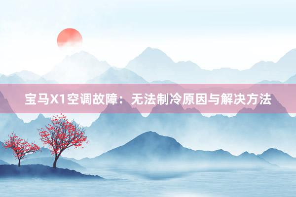 宝马X1空调故障：无法制冷原因与解决方法